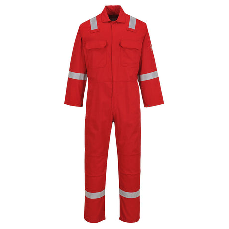 Large Red Portwest Bizweld Iona Flame Resistant Coverall BIZ5RERL