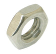M12 Brass Nickel Plated Lock (Half) Nut, DIN 439