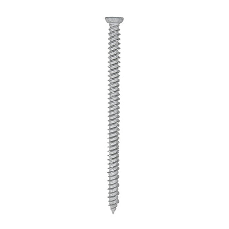 7.5 x 80mm Timco Countersunk Concrete Screw, Exterior - Silver, 80TCONR