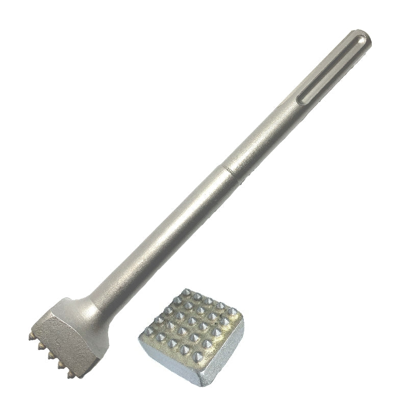 280mm SDS-Max Bush Hammer Tool 25 PT TCT 40mm Sqaure Pad