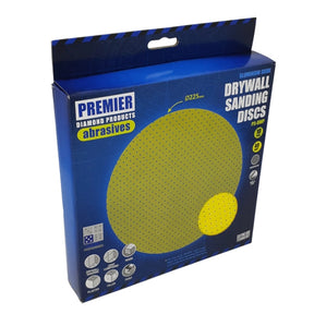 Premier P5-DWP 225mm P100 Hook & Loop Drywall Sanding Disc (Pack of 10)