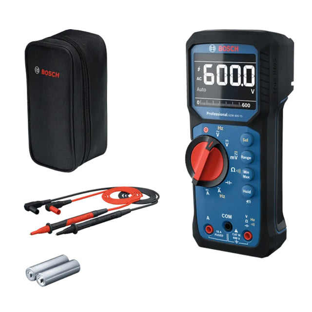 Bosch GDM600-15 Digital Multimeter with Pouch & 2 x AA Batteries *Refurbished*
