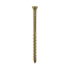 Lost-Tite 3.5 x 32mm Countersunk Torx T10 Woodscrew, Net Coat Yellow. TFLT3532