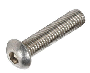 M4 x 20 Socket Button Screws, Stainless Steel A2 (304), ISO 7380