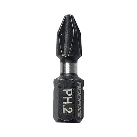 PH2 x 25mm Addax X6 Impact Screwdriver Bit (Pack of 10) 2PH25X6