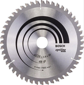 Bosch 216 x 30 x 48 Teeth Optiline Wood Circular Saw Blade P/no. 2 608 640 641