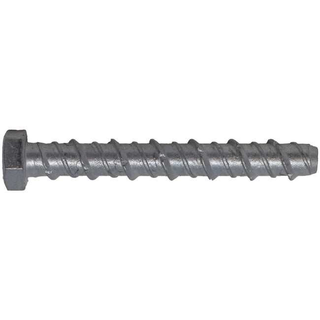 M8 x 60 Serbolt Hexagon Head Concrete Screw Bolt Mechanical Galvanised 40um
