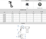 M8 Rod Clip, Grip Range 1.5-4mm M8Ti4