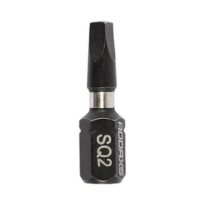 SQ2 x 25mm Addax X6 Impact Screwdriver Bit (Pack of 10) 2SQ25X6