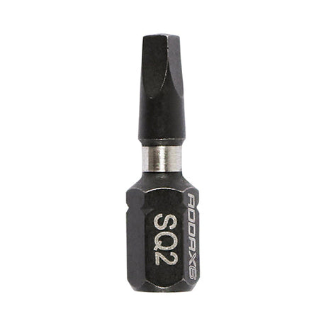 SQ2 x 25mm Addax X6 Impact Screwdriver Bit (Pack of 10) 2SQ25X6