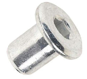 M6 x 17mm Joint Connector Nut, Steel Bright Zinc Plated