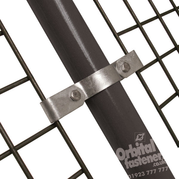Double Mesh Clip C67 Size 5 (G20) Handrail Fitting, Galvanised (Kee Klamp Compatible 171-A27)