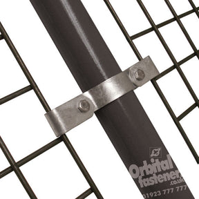 Double Mesh Clip C67 Size 5 (G20) Handrail Fitting, Galvanised (Kee Klamp Compatible 171-A27)