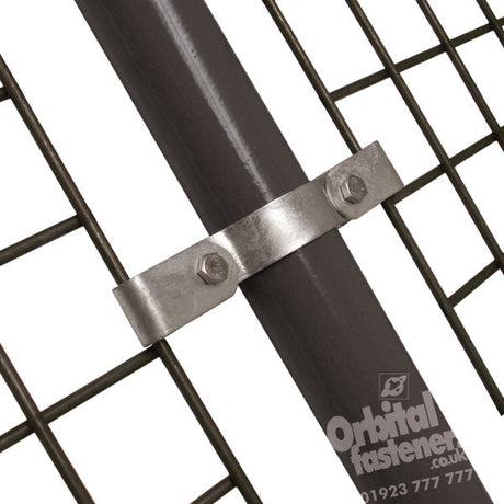 Double Mesh Clip C67 Size 5 (G20) Handrail Fitting, Galvanised (Kee Klamp Compatible 171-A27)