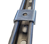 40 x 40 x 2.5mm Lipped Washer for 10mm Bolt, Unistrut compatible,  Bright Zinc Plated