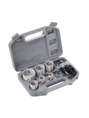 Bosch Electricians Holesaw Kit in Case 9 Piece (20, 25, 32, 38, 51, 64mm) P/No. 2 608 580 804