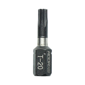 T20 x 25mm Addax X6 Impact Screwdriver Bit (Pack of 10) 20TX25X6