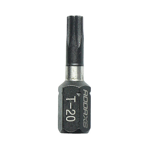 T20 x 25mm Addax X6 Impact Screwdriver Bit (Pack of 10) 20TX25X6