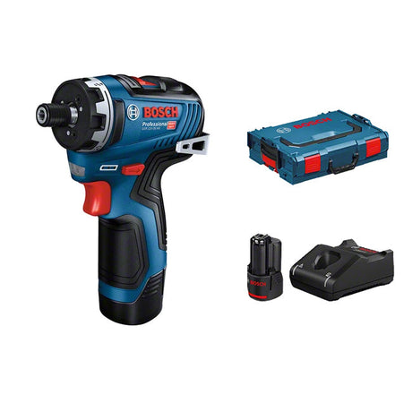 Bosch GSR12V-35 Drill / Driver Chuck, 2 x 3.0Ah Batteries, Charger & LBOXX