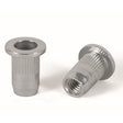 M8 Flange Rivet Nut Groved, Grip Range 0.5-3.0mm, Stainless Steel 316 (A4) Bralo 0373108011A4