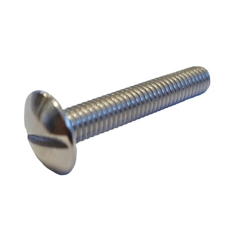 M6 x 16 Mushroom Slotted Screw Stainless Steel A2 (304)