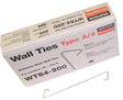 Simpson 200mm Wall Tie 50-75mm Light Duty Type 4 (Box of 250) Stainless Steel WTS4-200
