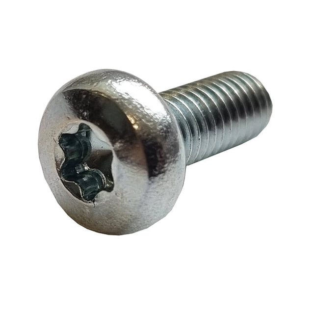 M4 x 16mm Pan Machine Screw, TX-20 Bright Zinc Plated, DIN 7985
