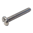 M6 x 40 Machine Screw, Pan Slot Stainless Steel A2 (304)