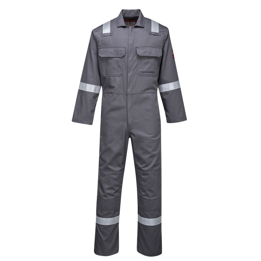 Large Grey Portwest Bizweld Iona Flame Resistant Coverall BIZ5GRRL