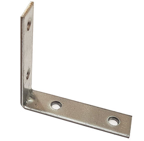 90mm 90deg Bent Corner Brace 15x2mm, 4.5mm Holes, Pre-galvanised steel
