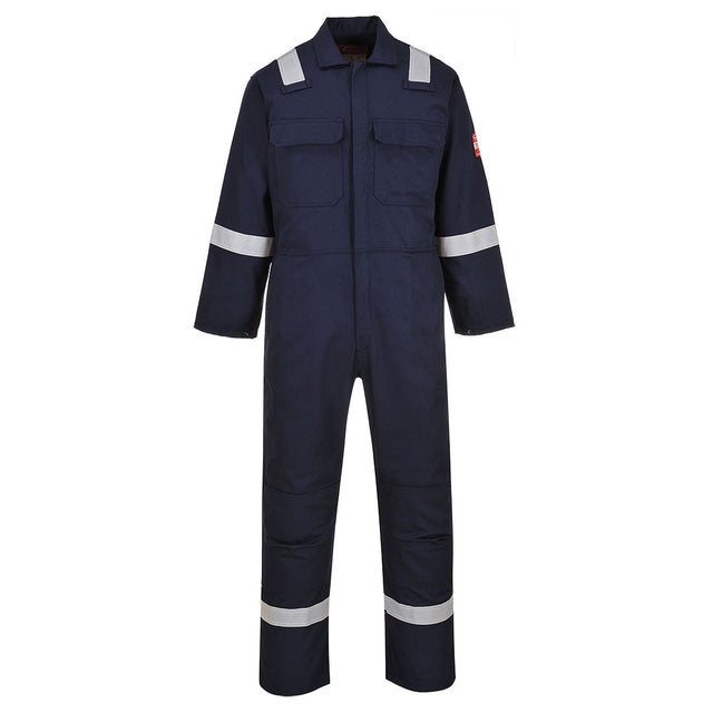 XXXL Navy Portwest Bizweld Iona Flame Resistant Coverall BIZ5NARXXXL