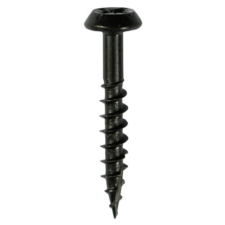 6.0 x 40 Low Profile Classic Exterior Screws Black, PZ3, Tub of 200, Timco 60040CLARB