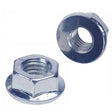M20 Hexagon Plain Flange Nut Bright Zinc Plated, Grade 8 DIN 6923