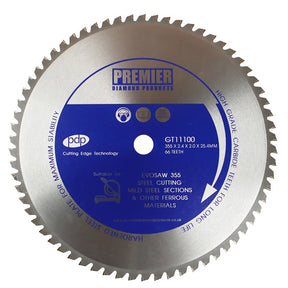 Premier 355mm Steel Cutting Circular Saw Blade GT11100