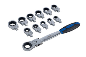 Laser Multi Head Ratchet Spanner Set 8872