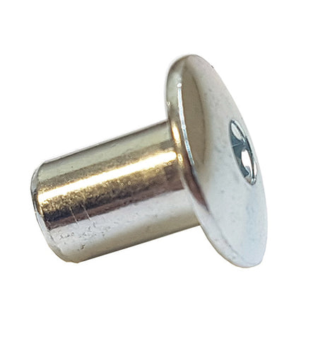M8 x 16mm Joint Connector  Nut Bright Zinc Plated, Radius Head