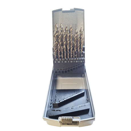 Kamtec 25 Piece HSS Cobalt PilotPlus Drill Set, 1-13mm, KPPC-SET-25
