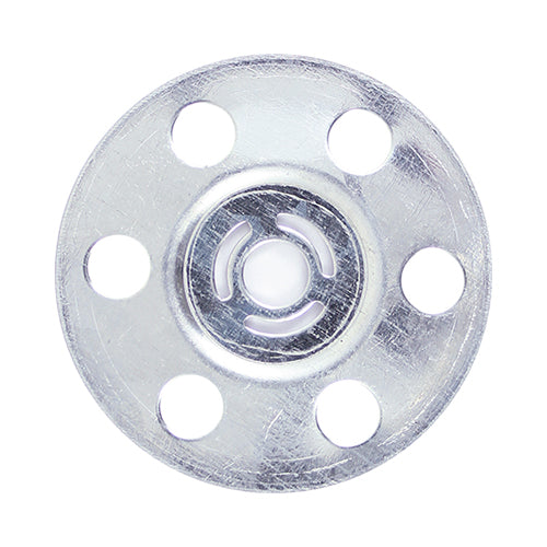 35mm Galvanised Insulation Disc 5mm Hole (Box of 100)