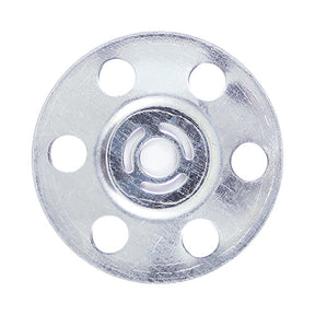 35mm Galvanised Insulation Disc 5mm Hole (Box of 100)