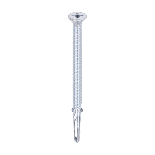 Timco 5.5 x 85mm Countersunk Self Drill Screws, Timber To Metal 3.0-12.0mm, Bright Zinc Plated, No3. Phillips Drive