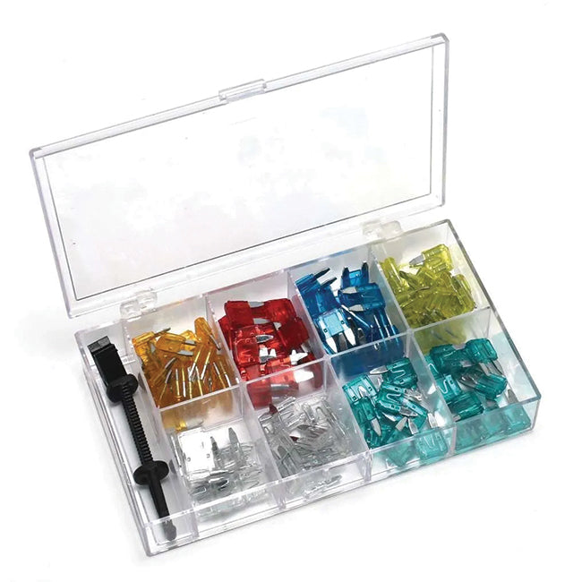 Hilka 120 Piece Miniature Blade Car Fuses. 20 x 5, 10, 15, 20, 25 & 30 Amp Fuses. 79552312