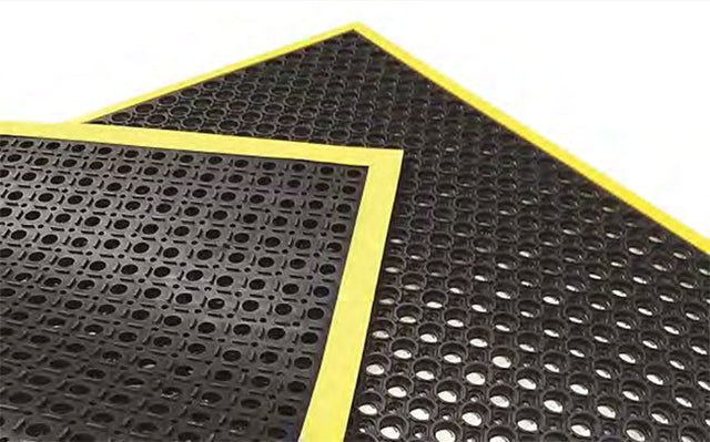 Ulti-Mat Wet Use Fatique Mat 910 x 1550mm, Black & Yelllow