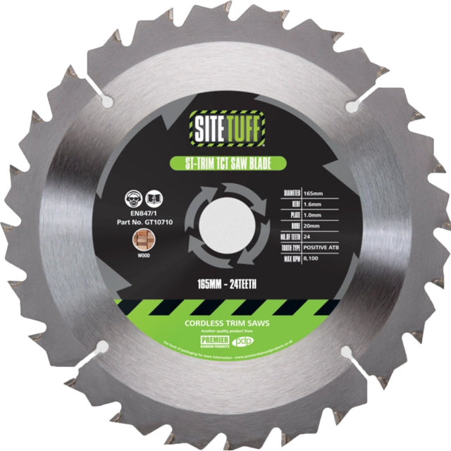 Site Tuff ST-TRIM 136 x 20 x 24t TCT Cordless Wood Blade GT10705