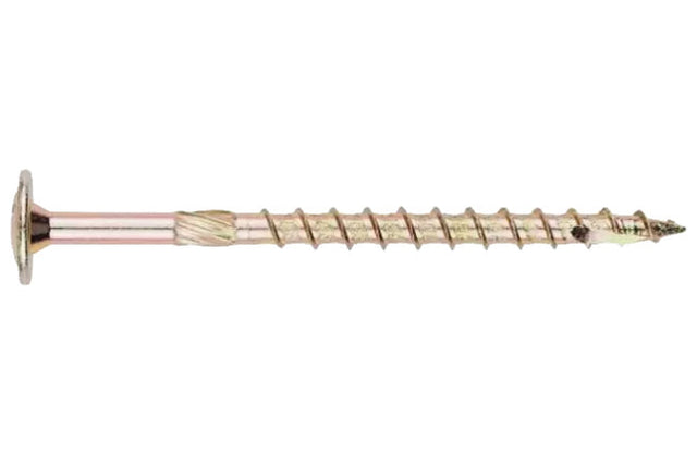 10.0 x 240mm T40 Index Extra Long Washer Head Wood Screw, Zinc & Colour