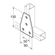 SB554 T Plate, Unistrut compatible, galvanised
