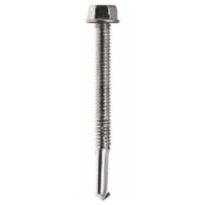 5.5 x 75mm Hexagon Tek 5, 4.0 - 12.5mm Heavy Gauge, Bi-Metal Stainless A2 BMHH5.5-75-5