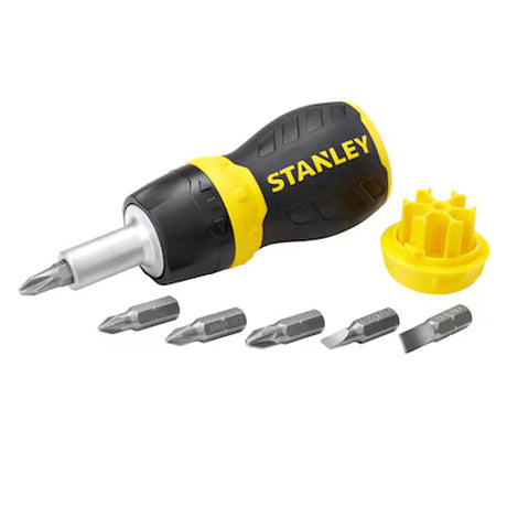 Stanley Stubby Multibit Ratchetting Screwdriver 0-66-358