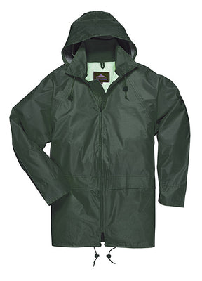 Small Olive Green Portwest Classic Rain Jacket