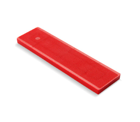 6mm Red Flat Plastic Packer 24mm x 100mm, Pack of 100