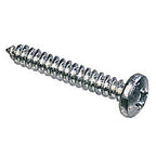 12 x 3/4" (5.5 x 19mm) Self Tapping Screw, Pan Pozi AB, Steel Bright Zinc Plated, DIN 7981C